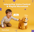 Interactive Plush Robot Dog | Voice-Controlled, Walking & Singing Toy for Kids Aged 3-12