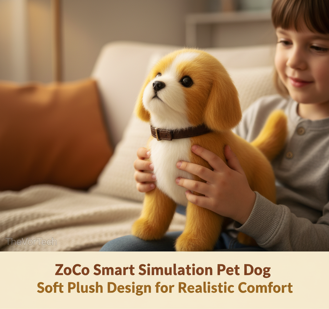 Interactive Plush Dog Toy | AI-Powered, Touch-Responsive & Soft for Kids Aged 3+