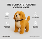 Interactive Plush Robot Dog | Voice-Controlled, Walking & Singing Toy for Kids Aged 3-12