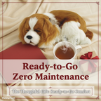 Realistic Breathing Puppy | Therapeutic Plush Companion for Anxiety Relief & Emotional Support for Adults and Seniors