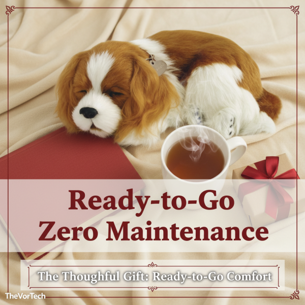 Realistic Breathing Puppy | Therapeutic Plush Companion for Anxiety Relief & Emotional Support for Adults and Seniors