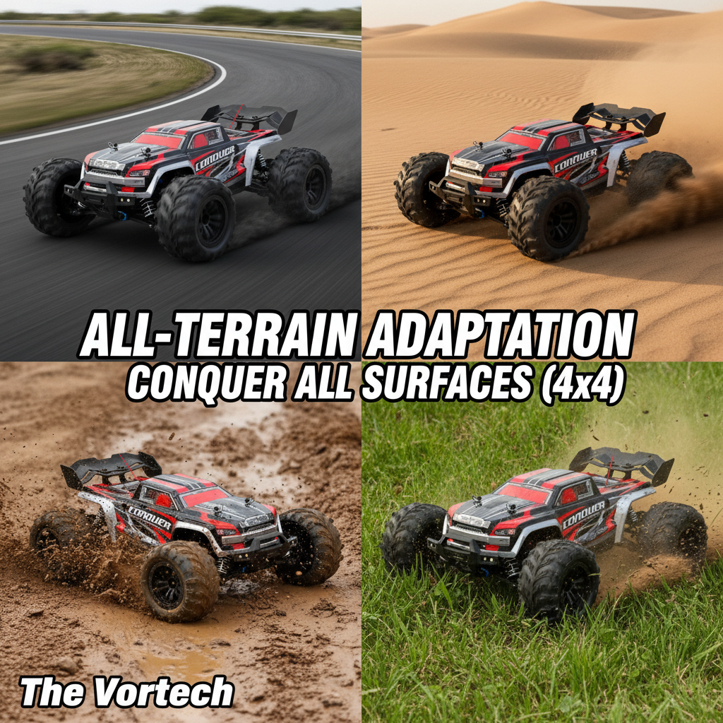 High-Speed 4x4 Off-Road Remote Control Car | 43 MPH, Metal Components & All-Terrain Performance for Adults