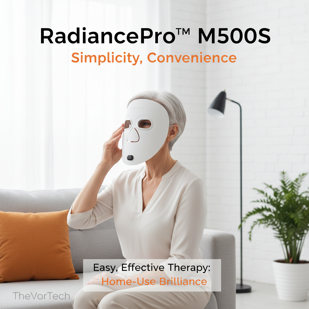 Ultra-Light LED Phototherapy Mask | Near-Infrared & Red Light for Deep Wrinkle Support & Anti-Aging Treatment