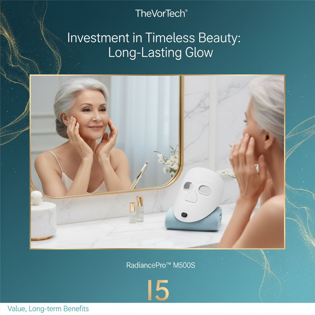 Ultra-Light LED Phototherapy Mask | Near-Infrared & Red Light for Deep Wrinkle Support & Anti-Aging Treatment
