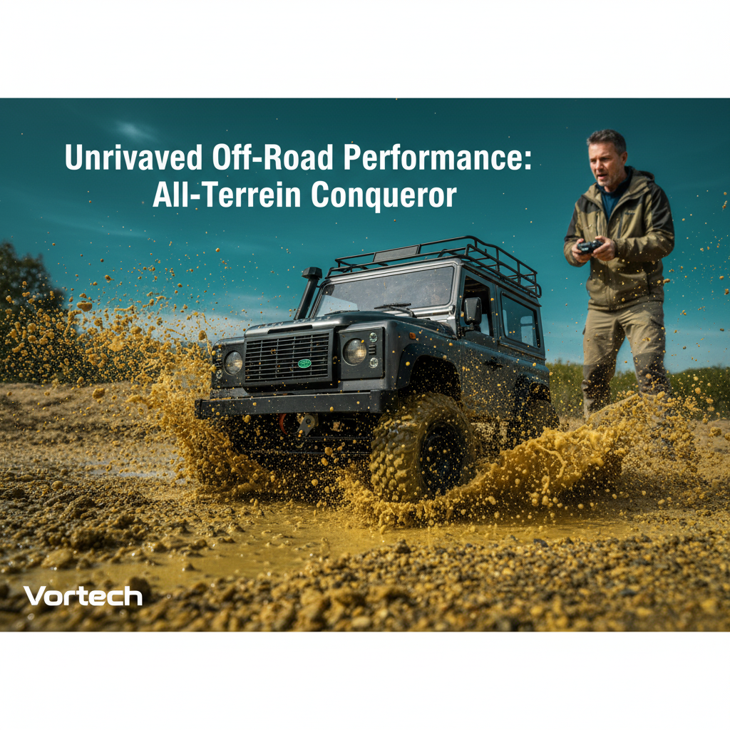 4WD RC Off-Road Truck | 1:12 Scale, Anti-Slip Tires & Proportional Control for All Terrain Adventures