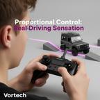 4WD RC Off-Road Truck | 1:12 Scale, Anti-Slip Tires & Proportional Control for All Terrain Adventures