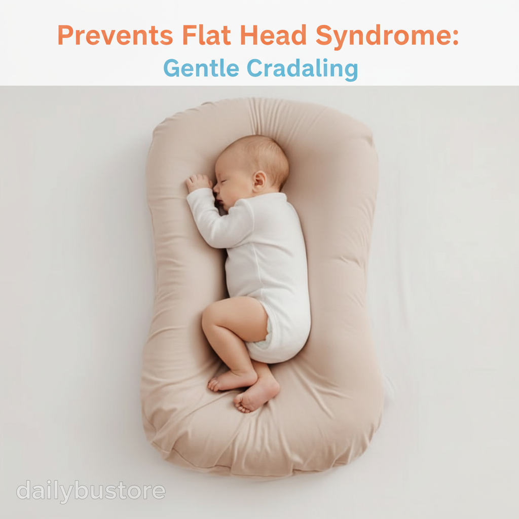 Orthopaedic Baby Pillow | Hypoallergenic, Breathable & Supports Healthy Head Shape for Newborns and Infants