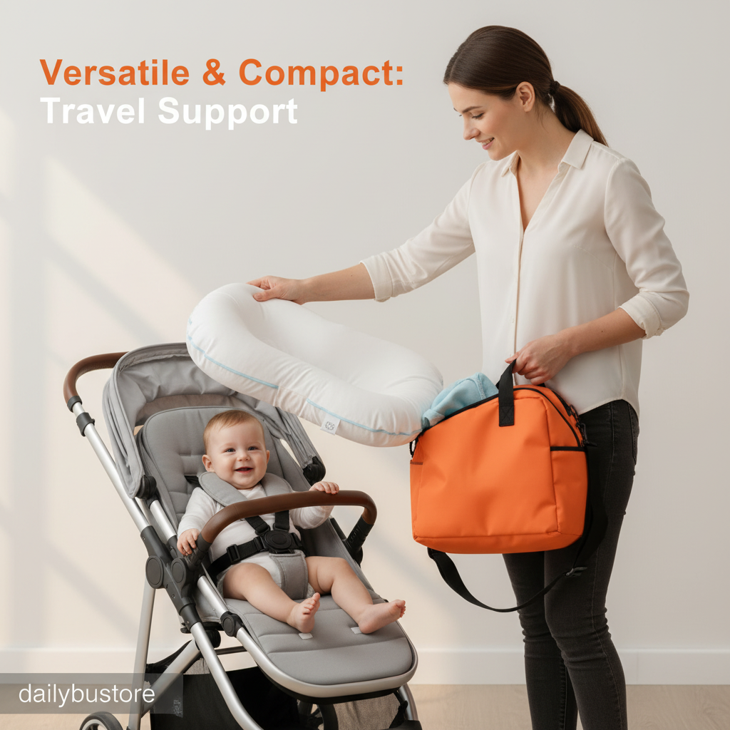 Orthopaedic Baby Pillow | Hypoallergenic, Breathable & Supports Healthy Head Shape for Newborns and Infants