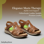 Orthopaedic Leather Sandals | Stylish, Comfortable & Ideal for Women’s Everyday Wear