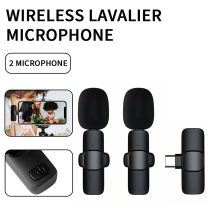 Wireless Phone Microphone - Bluetooth-Compatible Mic for iPhone & Android - Pocket Pro Mini Wireless Mic