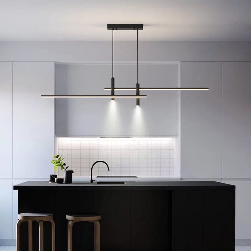LED Pendant Light Fixture - Modern Adjustable Hanging Lamp for Kitchen Island & Dining Room