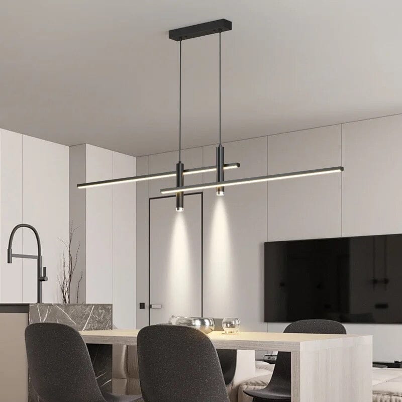 LED Pendant Light Fixture - Modern Adjustable Hanging Lamp for Kitchen Island & Dining Room