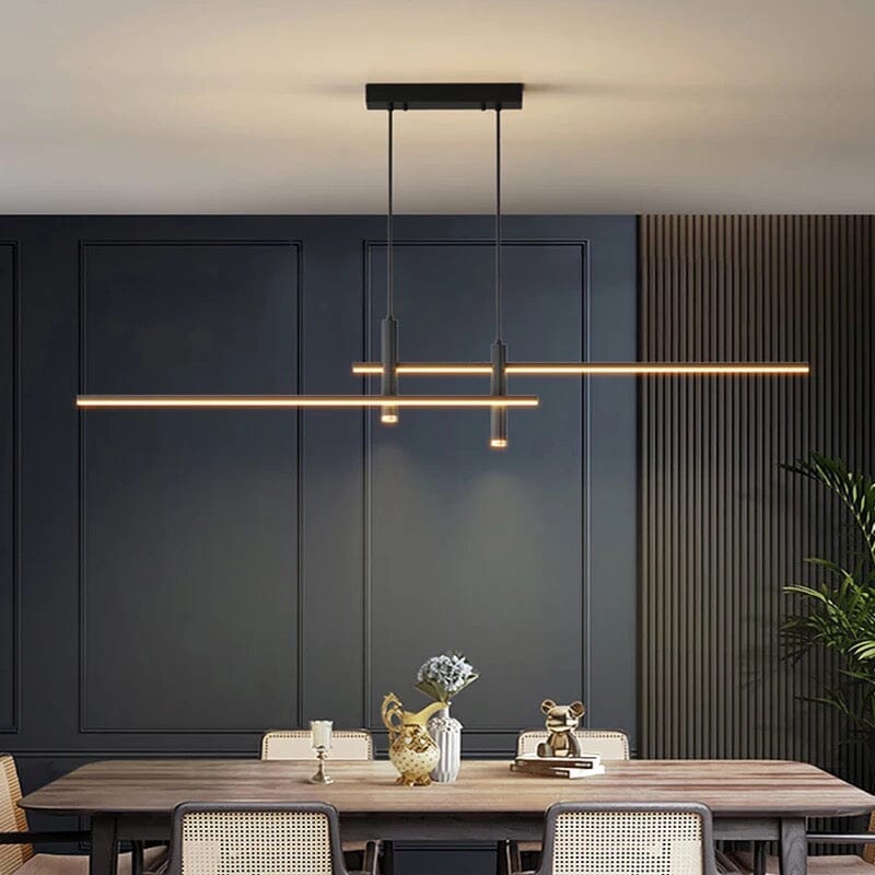 LED Pendant Light Fixture - Modern Adjustable Hanging Lamp for Kitchen Island & Dining Room