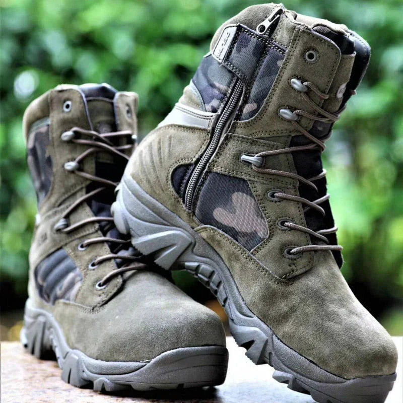 High-Performance Tactical Combat Boots | Durable, High Ankle Design & Exceptional Traction for Outdoor Adventures