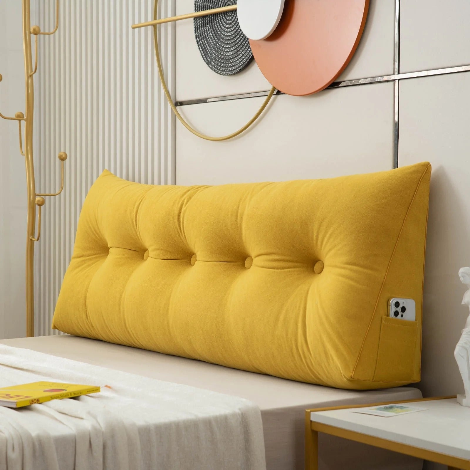 Ergonomic Wedge Pillow | Back & Neck Support with Removable Cover for Bed & Sofa Relaxation