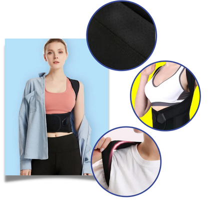 Adjustable Back Posture Brace | Back and Shoulder Alignment Strap | Effective Back Support for Everyday Use
