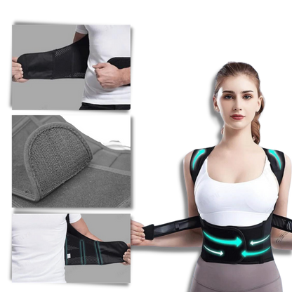 Adjustable Back Posture Brace | Back and Shoulder Alignment Strap | Effective Back Support for Everyday Use
