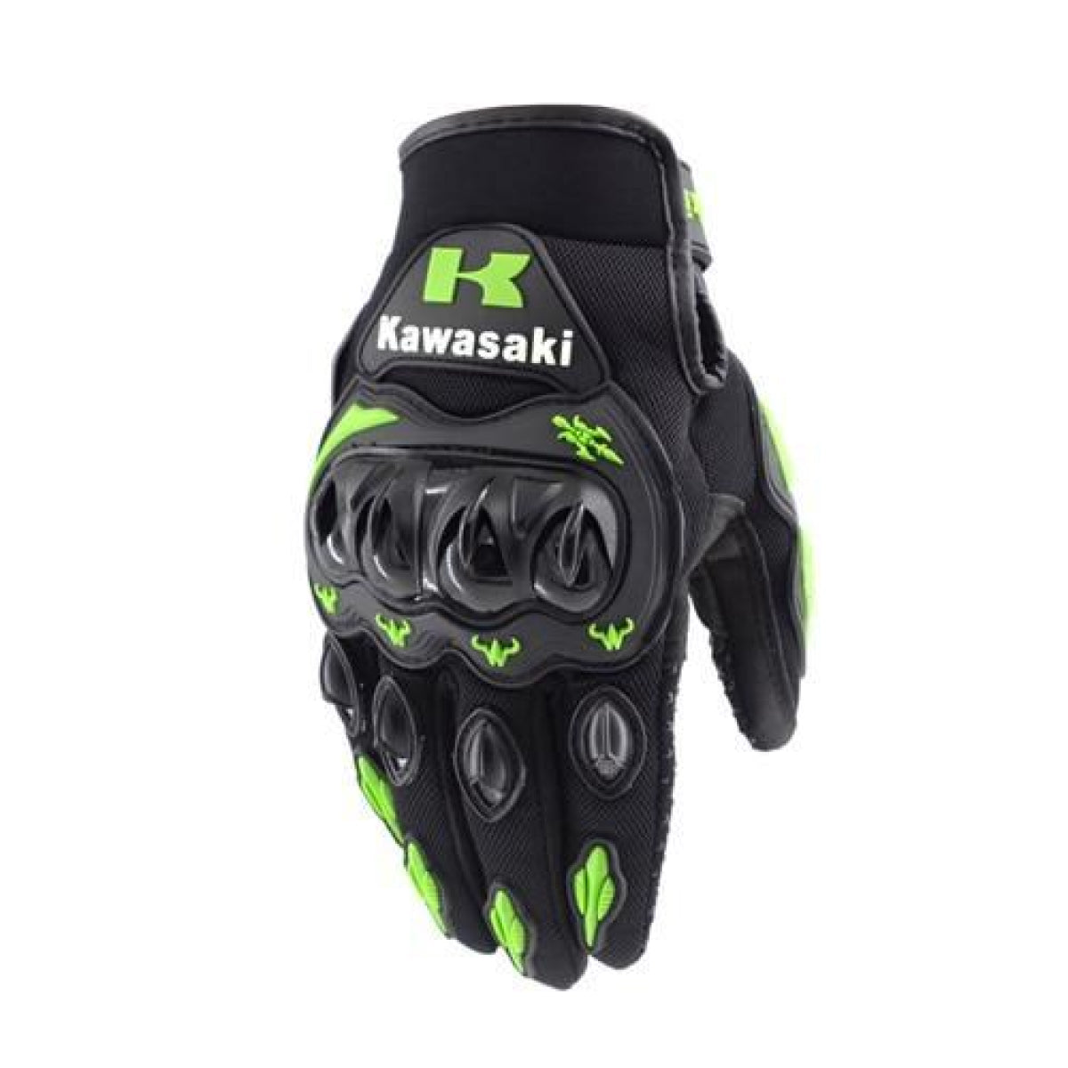 Full Finger Motorcycle Kawasaki Gloves Motocross Leather Motorbike