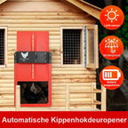 Automatic Chicken Coop Door | Waterproof, Easy Installation & Light Sensor for Poultry Safety