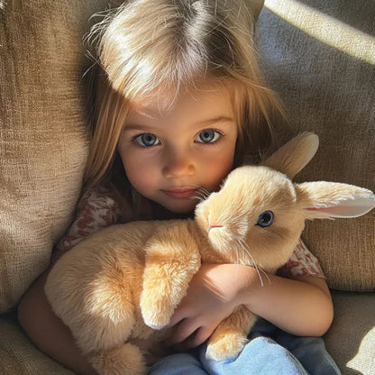 Realistic Plush Bunny Toy | Ultra-Soft Fur, Hopping Motion & Safe for All Ages