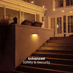 Solar Wall Light with Motion Sensor | Weatherproof, Customisable Brightness & Ideal for Outdoor Security and Pathway Lighting