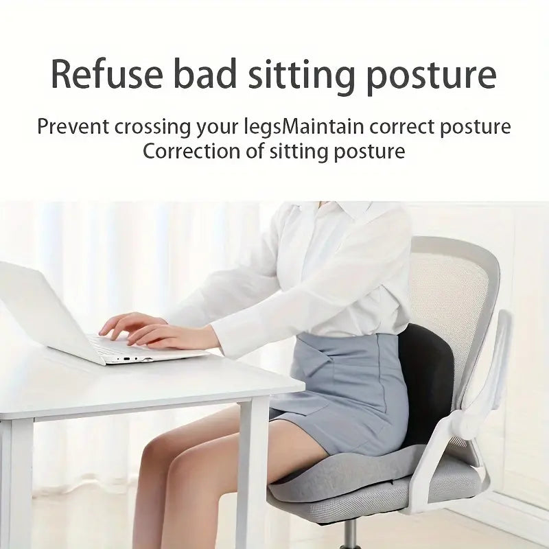 Memory Foam Backrest Cushion | Soft Support for Buttocks & Waist Relief for Home Office or Car Use