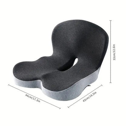 Memory Foam Backrest Cushion | Soft Support for Buttocks & Waist Relief for Home Office or Car Use