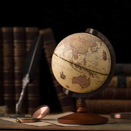 Malak World Globe - 12-Inch Educational Desktop Globe for Home & Office Decor