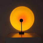 LED Sunset Projector Lamp with 16 Colors and Remote Control - USB Table Lamp for Bedroom & Night Light