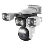20MP Four-Screen WiFi Security Camera | 10X Optical Zoom, Waterproof & Ideal for Home and Business Surveillance
