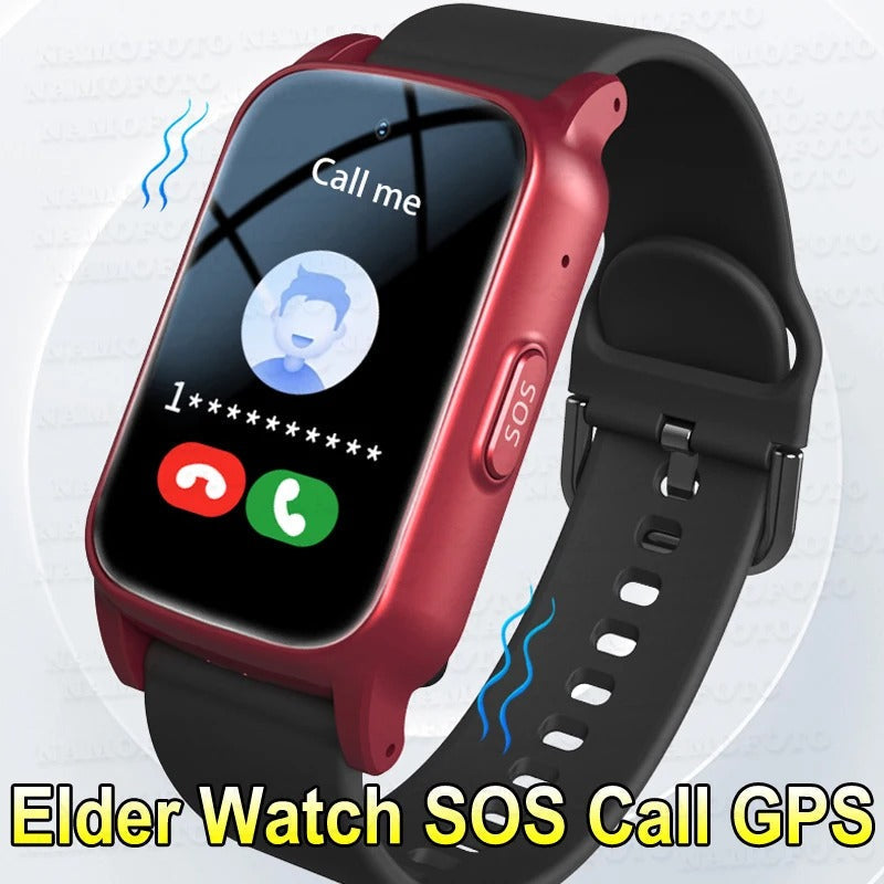 Senior GPS Smartwatch with Fall Detection | Waterproof, SOS Alerts & Health Tracking for Elderly Safety and Independence