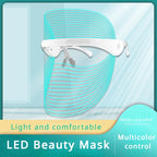 LED Light Therapy Mask | 7-Color Rechargeable Facial Treatment for Wrinkles, Acne & Skin Rejuvenation