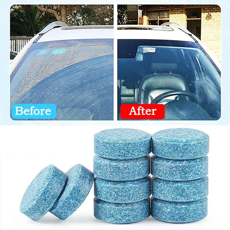 Car Windscreen Cleaner Effervescent Tablets | Concentrated, Eco-Friendly & Easy to Use for Clear Visibility