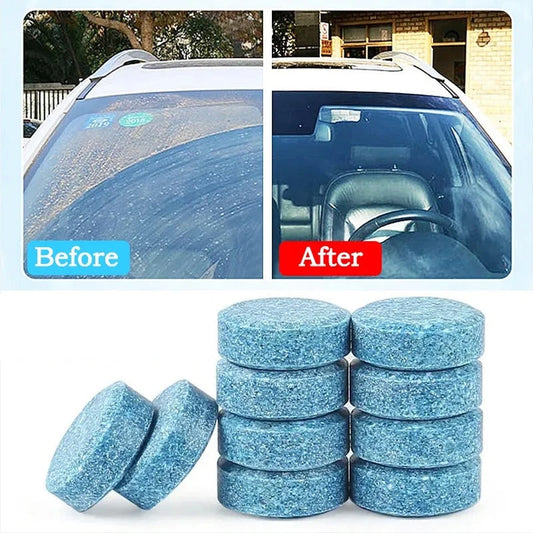Car Windscreen Cleaner Effervescent Tablets | Concentrated, Eco-Friendly & Easy to Use for Clear Visibility