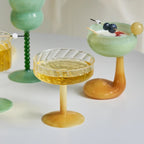 Set of 4 Clear Glass Goblets - Elegant Drinkware for Wine, Cocktails, and Special Occasions