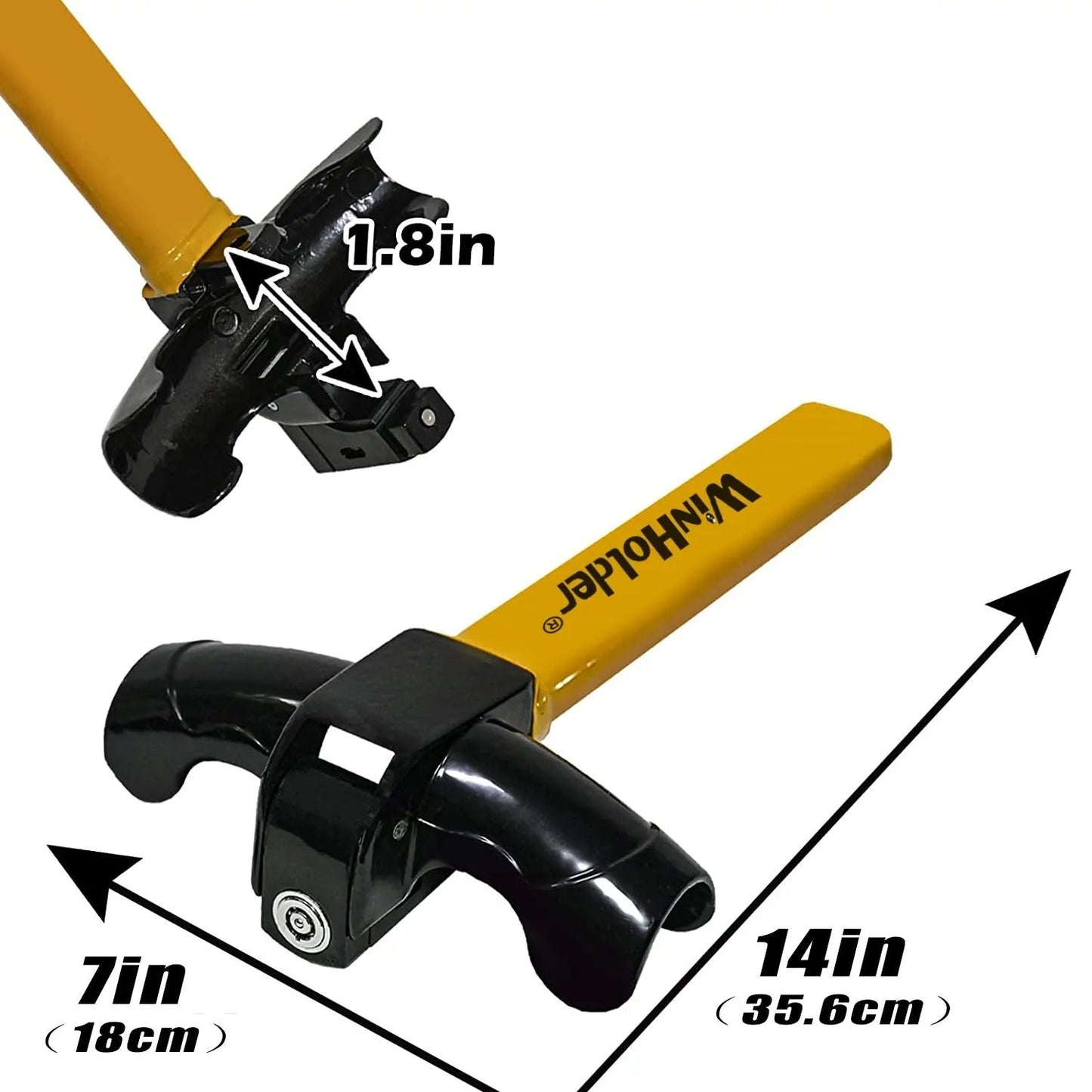 Universal Car Steering Wheel Lock | T-Bar Immobilizer for Maximum Security & Theft Prevention