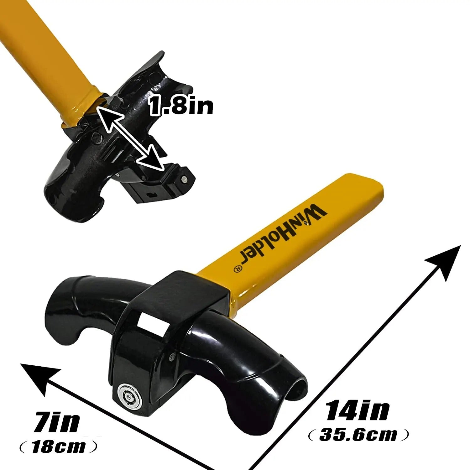Universal Car Steering Wheel Lock | T-Bar Immobilizer for Maximum Security & Theft Prevention