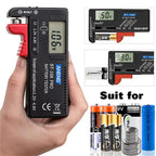 Digital Battery Tester | LCD Display for AAA, AA, Button Cell & CDN Batteries | Ideal for Home Electronics & Gadgets