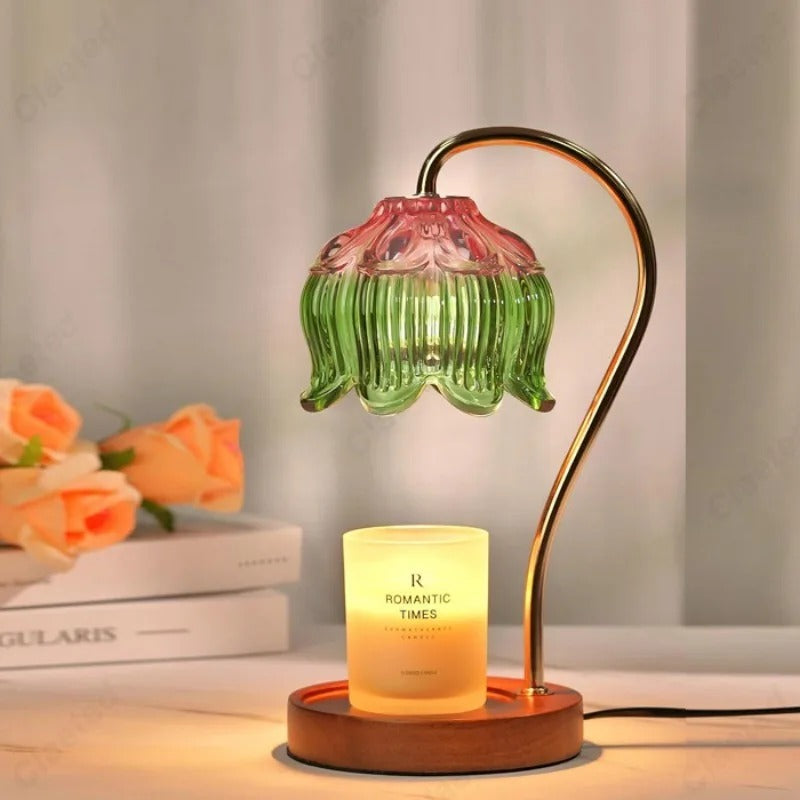 LED Candle Warmer Lamp - Adjustable Temperature with Soft Light for Home Fragrance & Aromatherapy