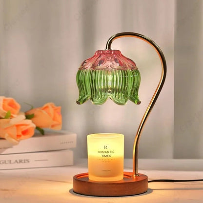 LED Candle Warmer Lamp - Adjustable Temperature with Soft Light for Home Fragrance & Aromatherapy