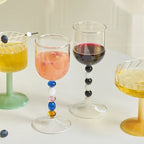 Set of 4 Clear Glass Goblets - Elegant Drinkware for Wine, Cocktails, and Special Occasions