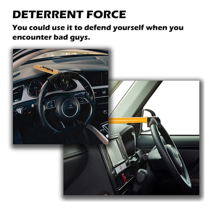 Universal Car Steering Wheel Lock | T-Bar Immobilizer for Maximum Security & Theft Prevention