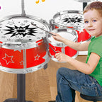 Kids Drum Set with Stool - Growing Little Drummers, Musical Exploration