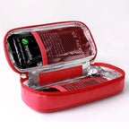 Portable Insulin Cooler Bag | Aluminum Insulation, Thermometer Included & Ideal for Travel and Daily Medication Storage