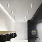 LED Surface Mounted Downlight - Black Finish, 12W, Adjustable Brightness for Kitchen, Living Room & Office Lighting