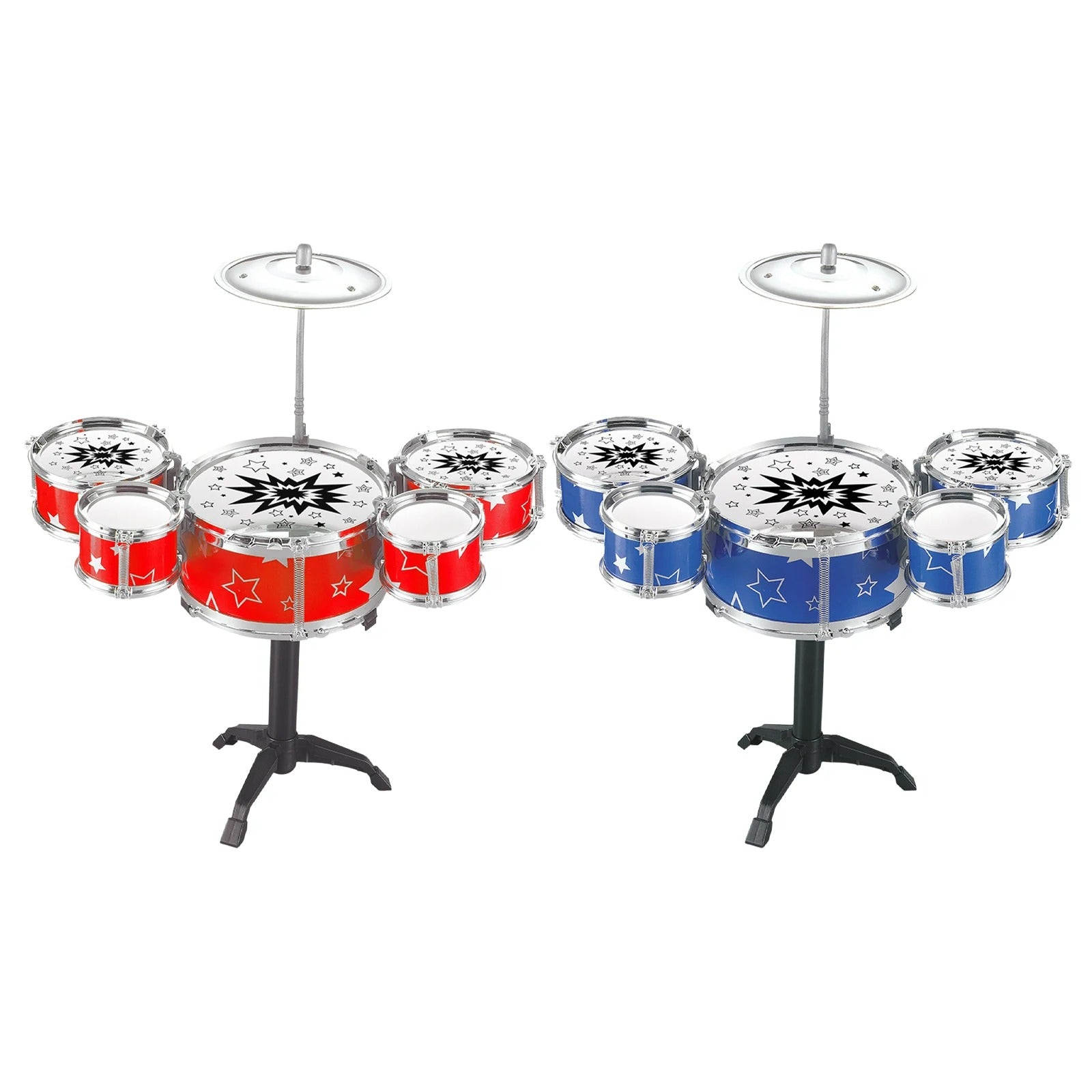 Kids Drum Set with Stool - Growing Little Drummers, Musical Exploration