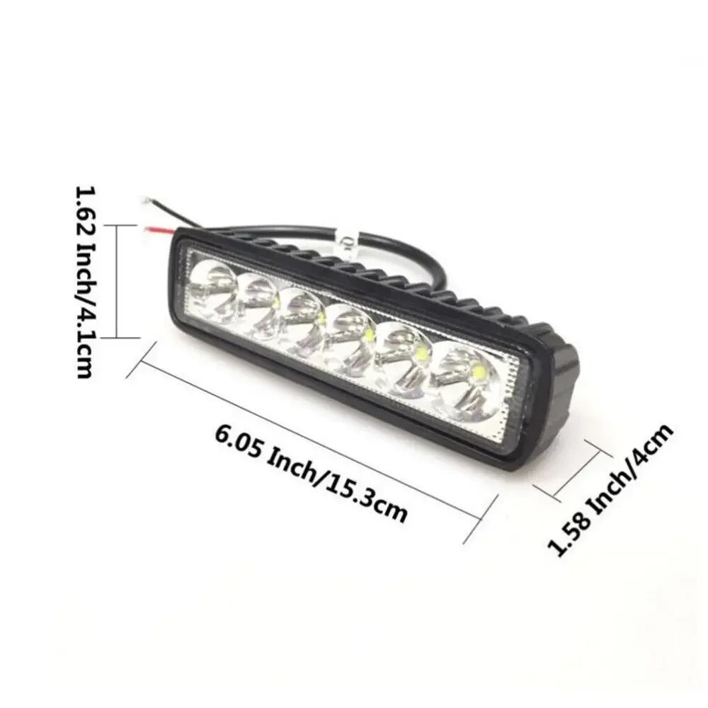 18W LED Car Work Lights | Waterproof, High Brightness & Ideal for SUVs, Trucks & Off-Road Vehicles