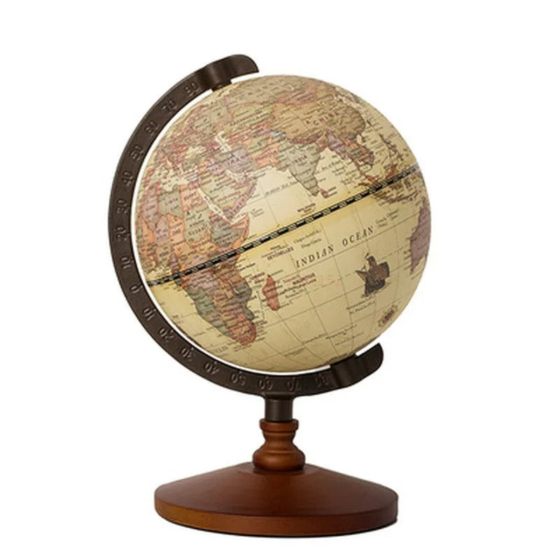Malak World Globe - 12-Inch Educational Desktop Globe for Home & Office Decor