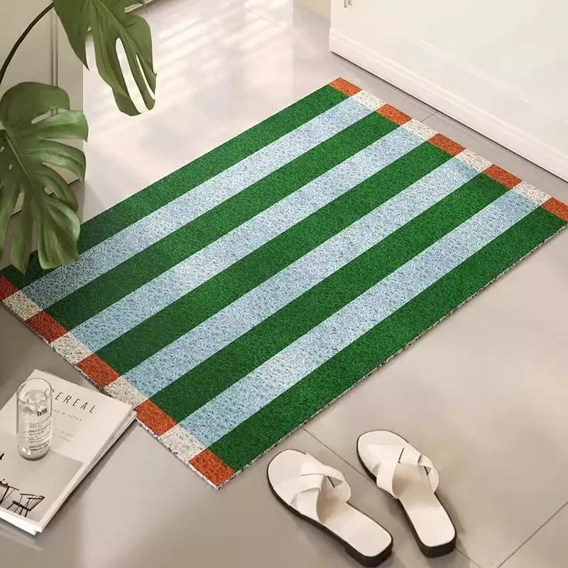 Stripe Doormat - Durable Indoor/Outdoor Entry Mat for Home, Office, and Porch - Non-Slip, Easy to Clean, Weather Resistant