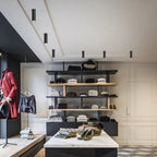 LED Surface Mounted Downlight - Black Finish, 12W, Adjustable Brightness for Kitchen, Living Room & Office Lighting